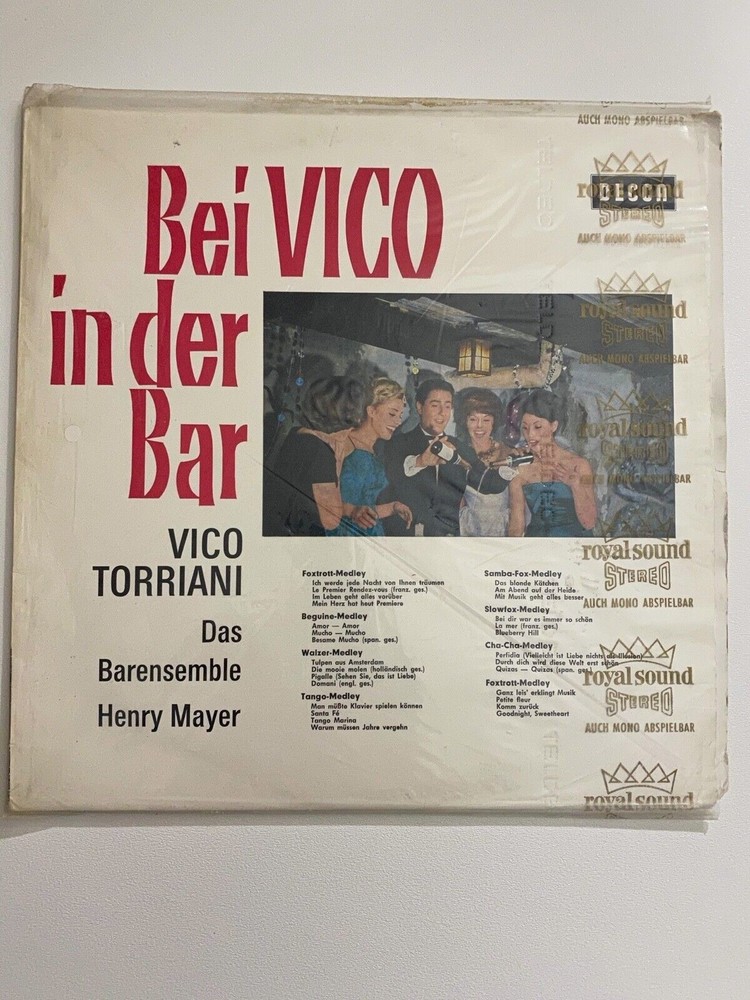 Bei Vico In Der Bar Vico Torriani Das Barensemble Henry Mayer Decca LP SLK 16235